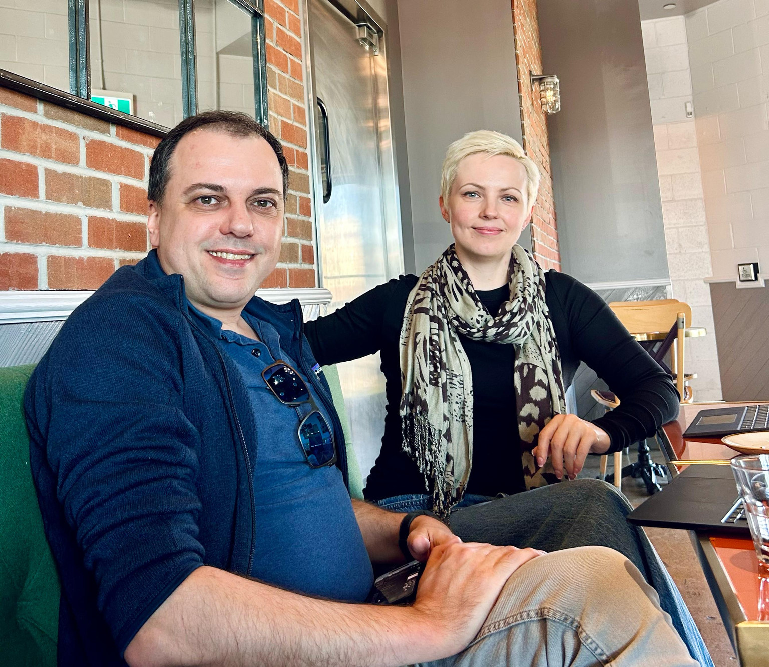 Dmitry Raidman and Helen Oakley seated together